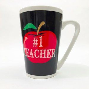 EUC Number 1 Teacher Coffee Mug Cup Tapered